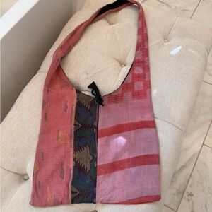 2 Chic Pink and Black Crossbody Bag